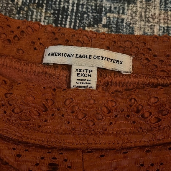 Crochet Bell Bottoms Wide Flare Pant Laser Cut Boho Chic Pants Burnt 70s Western - Picture 5 of 5